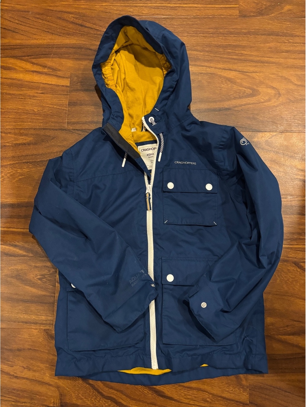 Craghoppers AquaDry Waterproof Windproof Kids Jacket Age 9-10 EU 140